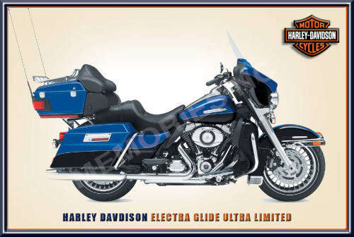 Harley Davidson Electra Glide - Classic Metal Sign